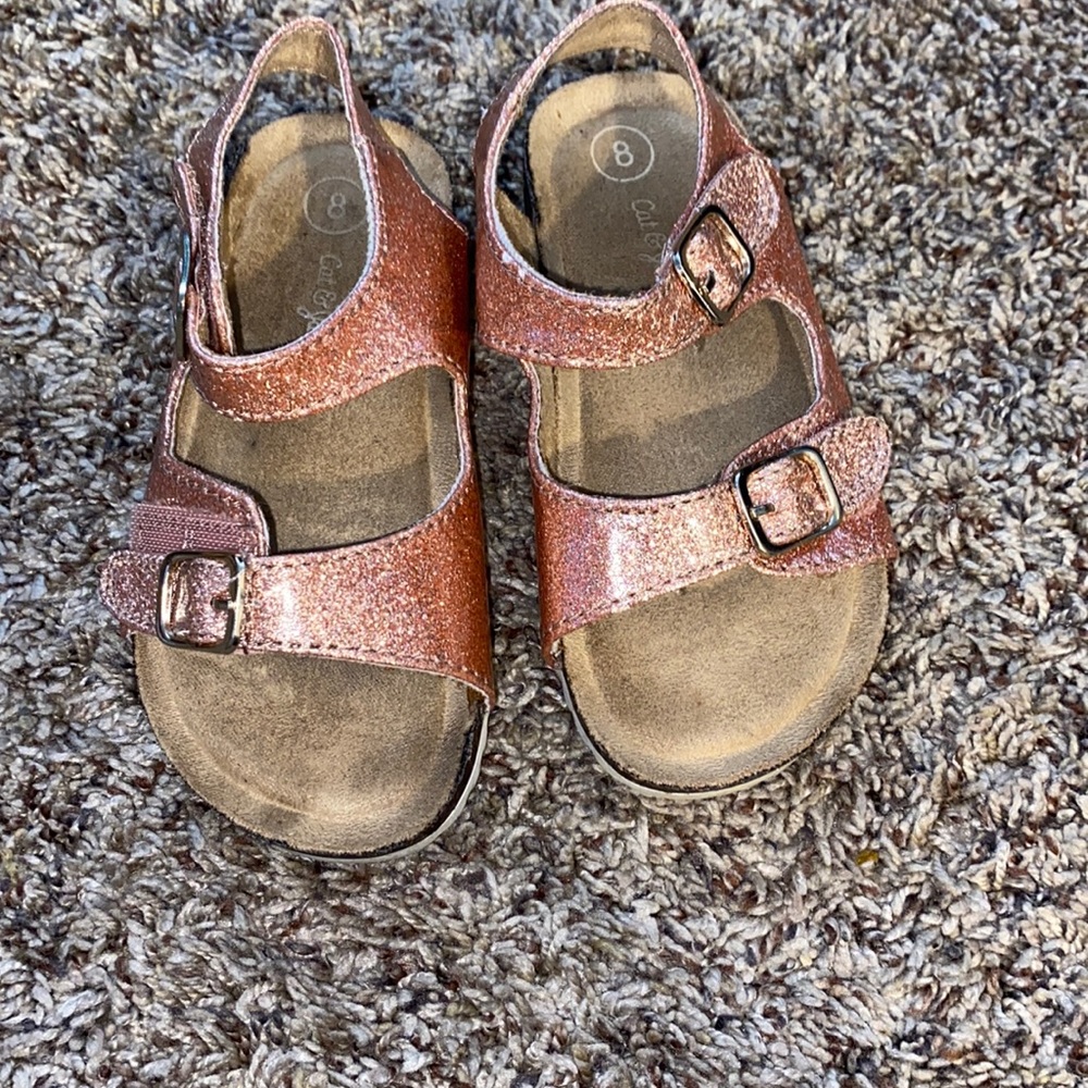 Cat & Jack gold girls sandals